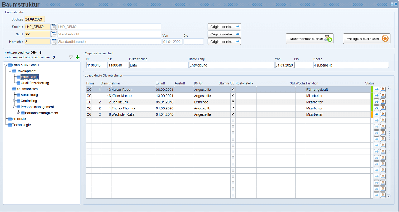 Baumstruktur 1280 - opt Screenshot Maske LHR OrgManager